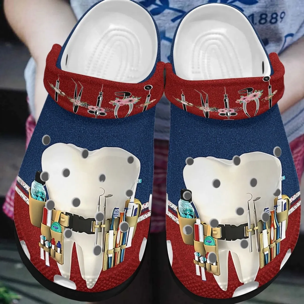 Dentist Personalized Clog Custom Crocs Comfortablefashion Style Comfortable For Women Men Kid Print 3D Be A Dentist Dentist Personalized Clog Custom Crocs Comfortablefashion Style Comfortable For Women Men Kid Print 3D Be A Dentist