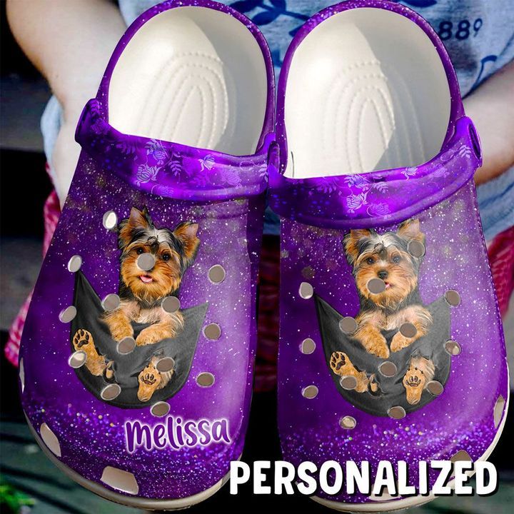 Dog Personalized Baby Yorkie In Pocket Sku 850 Crocs Crocband Clog Comfortable For Mens Womens Classic Clog Water Shoes Dog Personalized Baby Yorkie In Pocket Sku 850 Crocs Crocband Clog Comfortable For Mens Womens Classic Clog Water Shoes