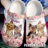 Dog Personalized Cute Yorkies Sku 855 Crocs Crocband Clog Comfortable For Mens Womens Classic Clog Water Shoes
