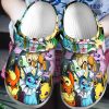 Eevee Collab Pokemon Sku30 Crocs Crocband Clog Comfortable For Mens Womens Classic Clog Water Shoes