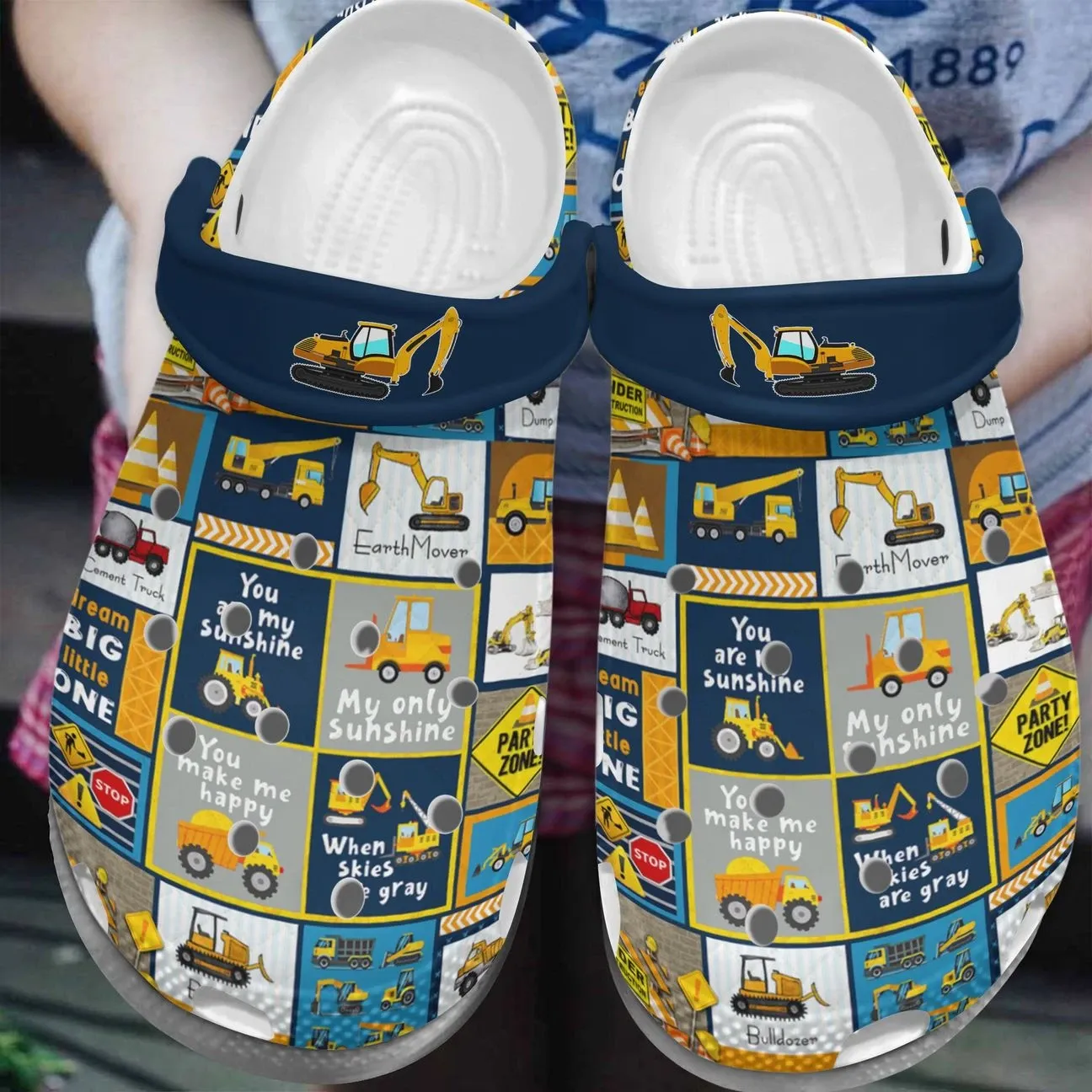 Excavator Personalize Clog Custom Crocs Fashionstyle Comfortable For Women Men Kid Print 3D You Are So Amazing Excavator Personalize Clog Custom Crocs Fashionstyle Comfortable For Women Men Kid Print 3D You Are So Amazing