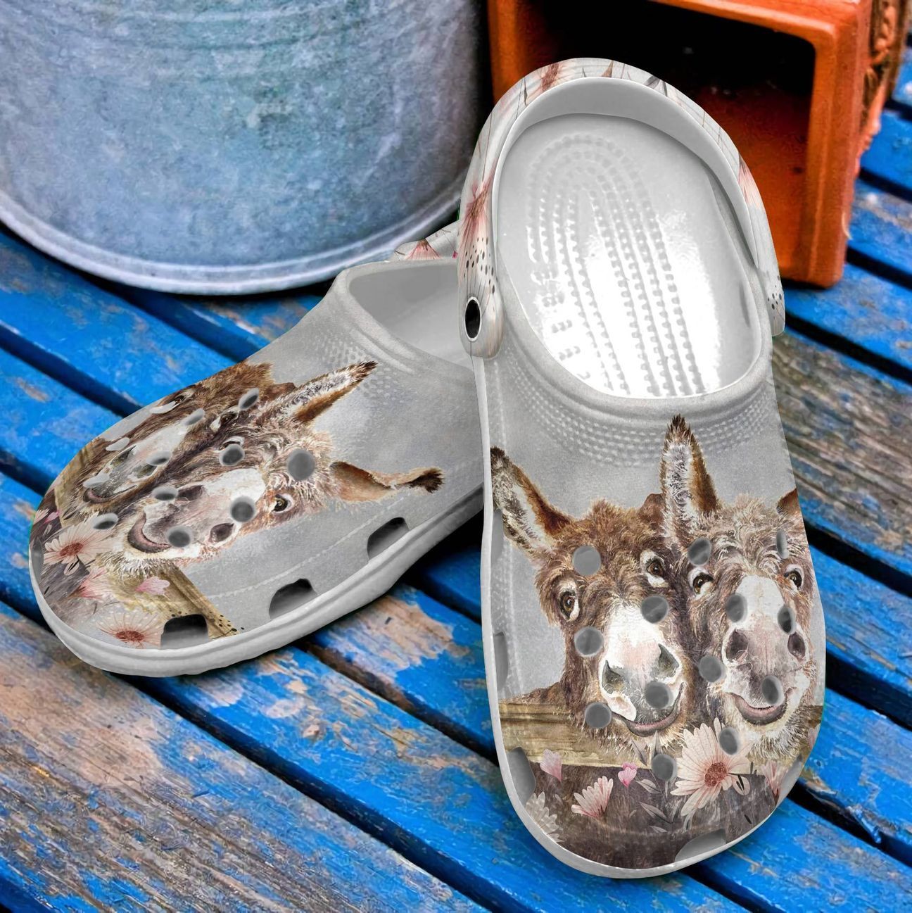 Farmer Personalized Clog Custom Crocs Comfortablefashion Style Comfortable For Women Men Kid Print 3D Happy Donkey Farmer Personalized Clog Custom Crocs Comfortablefashion Style Comfortable For Women Men Kid Print 3D Happy Donkey