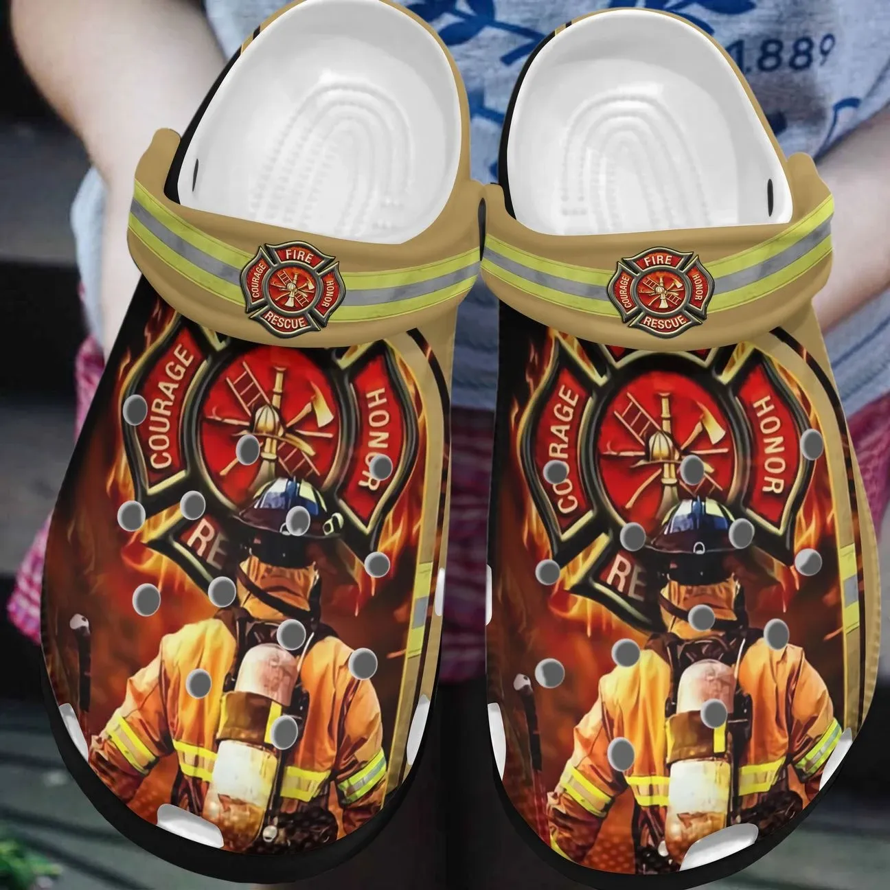 Firefighter Personalized Clog Custom Crocs Comfortablefashion Style Comfortable For Women Men Kid Print 3D Fight Till The Last Gasp Firefighter Personalized Clog Custom Crocs Comfortablefashion Style Comfortable For Women Men Kid Print 3D Fight Till The Last Gasp