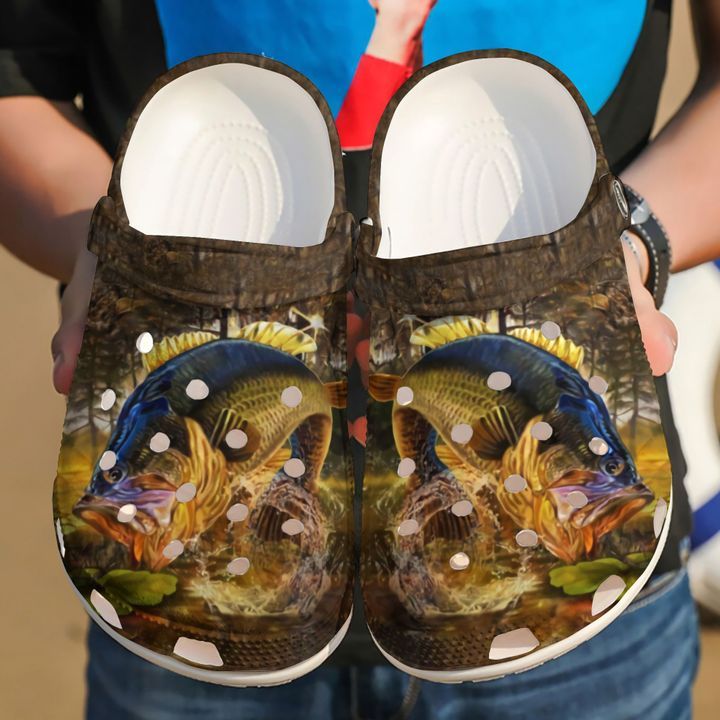Fishing Largemouth Bass Sku 1023 Crocs Crocband Clog Comfortable For Mens Womens Classic Clog Water Shoes Fishing Largemouth Bass Sku 1023 Crocs Crocband Clog Comfortable For Mens Womens Classic Clog Water Shoes
