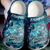 Fishing Makes Me Happy Sku 1037 Crocs Crocband Clog Comfortable For Mens Womens Classic Clog Water Shoes