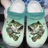 Fishing Personalized Clog Custom Crocs Comfortablefashion Style Comfortable For Women Men Kid Print 3D Bass