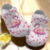 Flamingo Crocs Clog Classic Clog Flock Painting Shoes