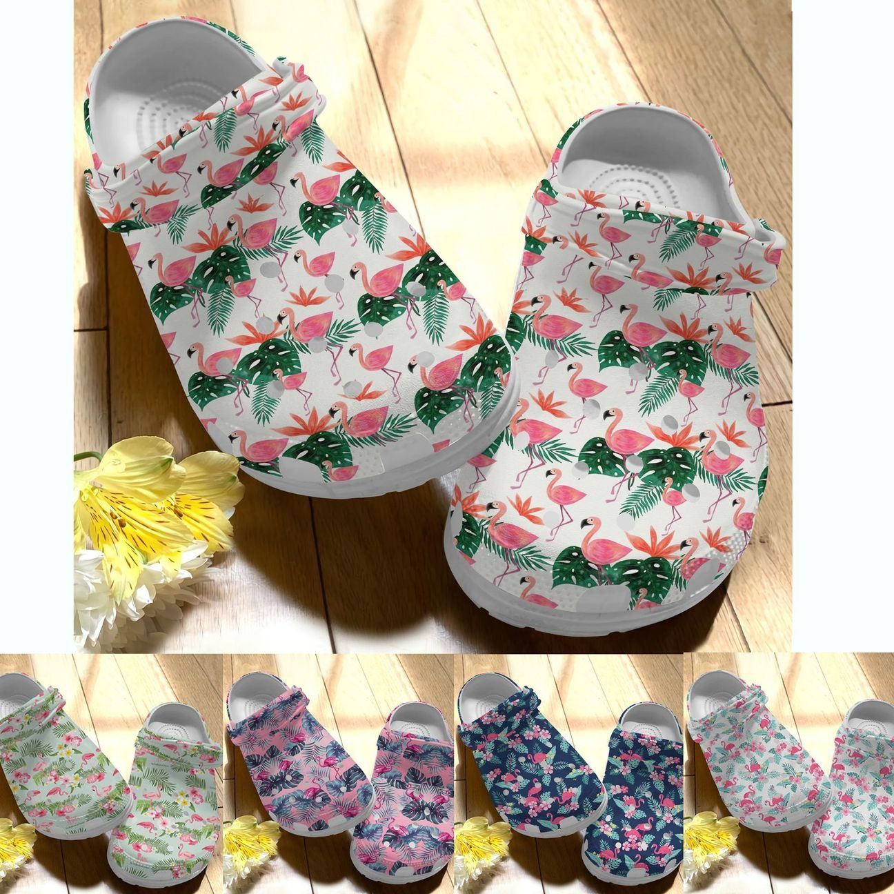 Flamingo Personalize Clog Custom Crocs Fashionstyle Comfortable For Women Men Kid Print 3D Flamingo Collection Flamingo Personalize Clog Custom Crocs Fashionstyle Comfortable For Women Men Kid Print 3D Flamingo Collection