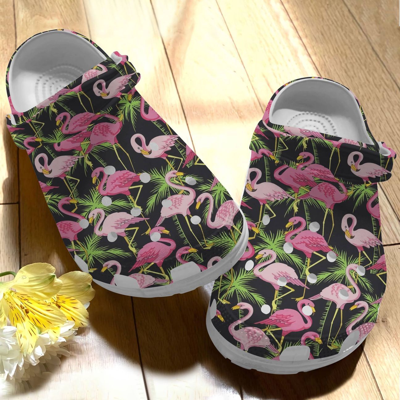 Flamingo Personalize Clog Custom Crocs Fashionstyle Comfortable For Women Men Kid Print 3D Tropical Forest Flamingo Personalize Clog Custom Crocs Fashionstyle Comfortable For Women Men Kid Print 3D Tropical Forest