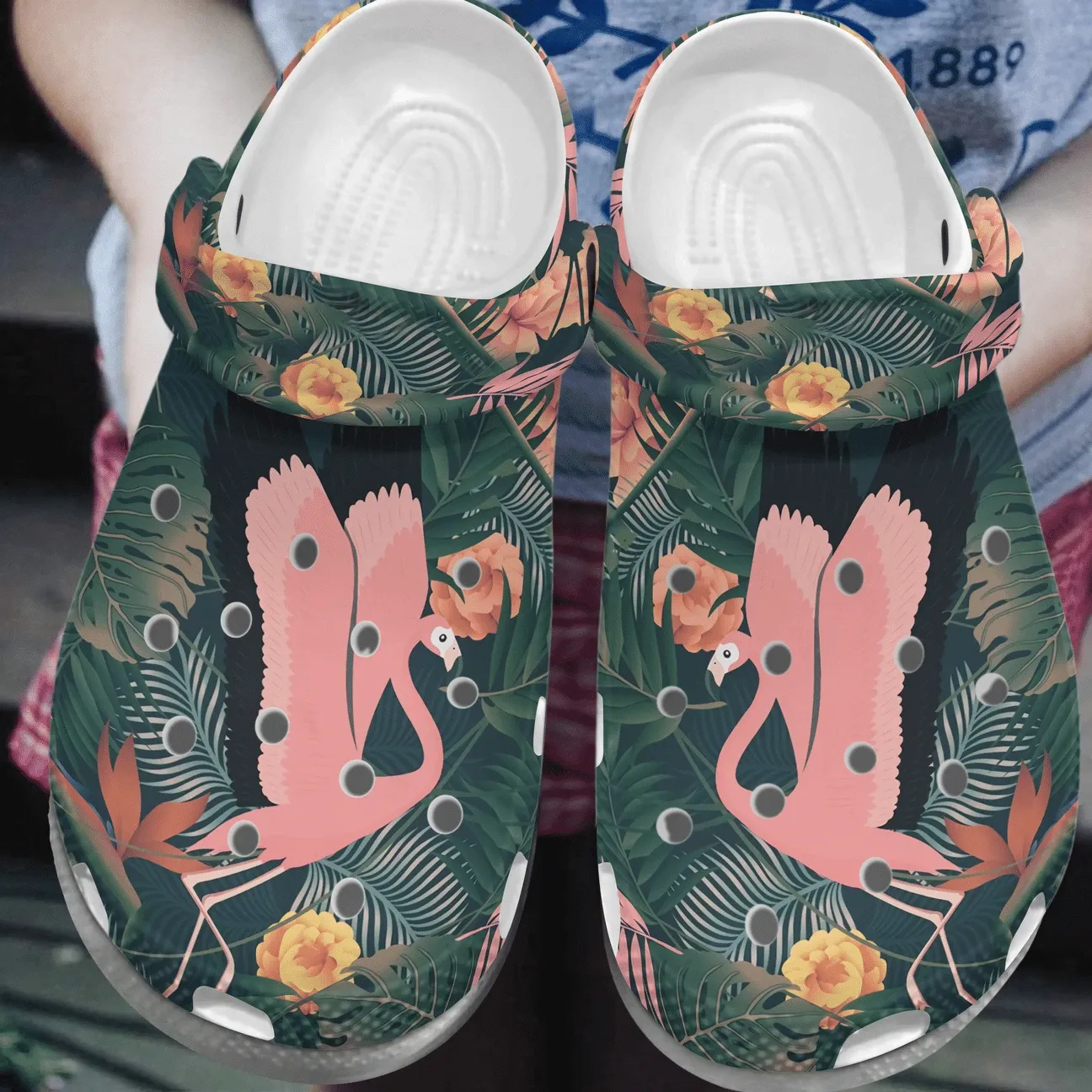 Flamingo Personalized Clog Custom Crocs Comfortablefashion Style Comfortable For Women Men Kid Print 3D Pink Flamingo Personalized Clog Custom Crocs Comfortablefashion Style Comfortable For Women Men Kid Print 3D Pink