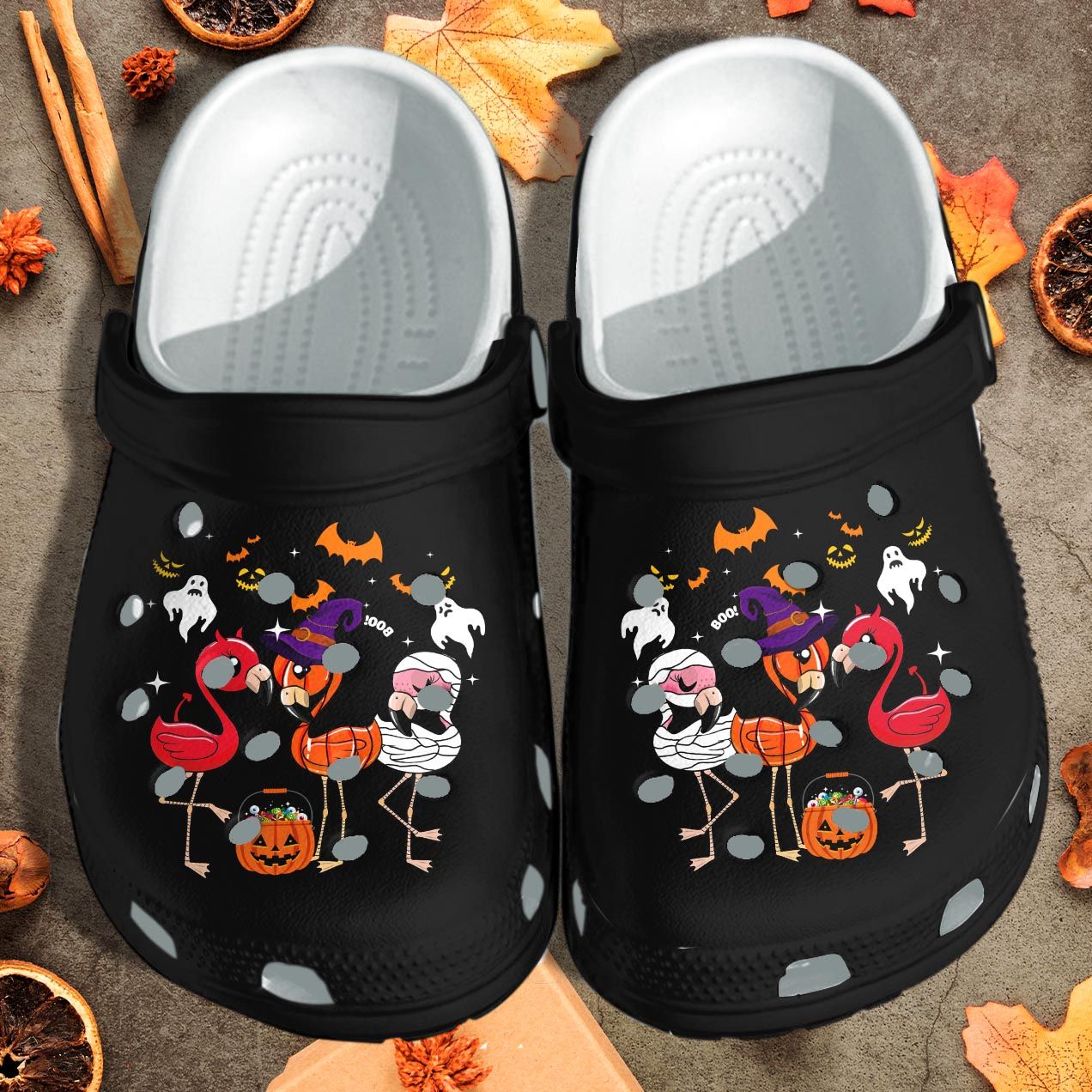 Flamingo Witch Ghost Mummy Cosplay Halloween Crocs Clog Shoes Clog – Monster Crocs Clog Crocband Clog Birthday Gift For Man Women Flamingo Witch Ghost Mummy Cosplay Halloween Crocs Clog Shoes Clog – Monster Crocs Clog Crocband Clog Birthday Gift For Man Women