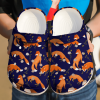 Fox Art Sku 1108 Crocs Clog Clog Shoes