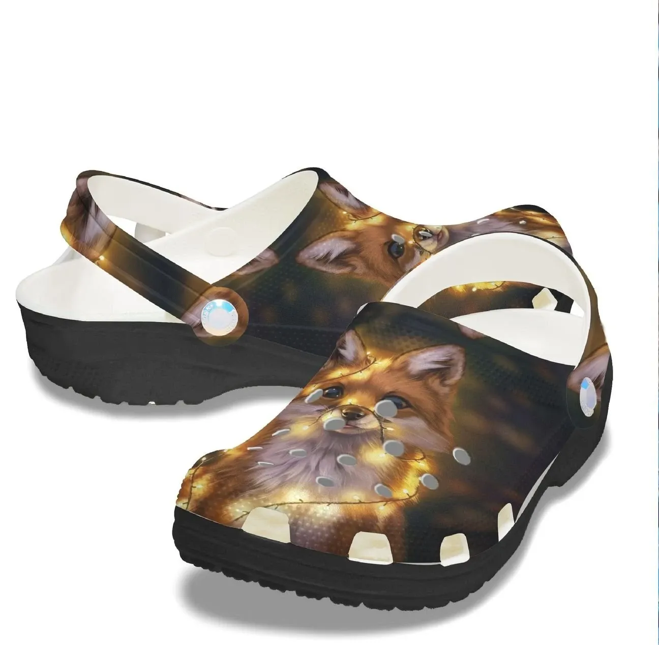Fox Personalized Clog Custom Crocs Comfortablefashion Style Comfortable For Women Men Kid Print 3D Fairylights Fox Personalized Clog Custom Crocs Comfortablefashion Style Comfortable For Women Men Kid Print 3D Fairylights