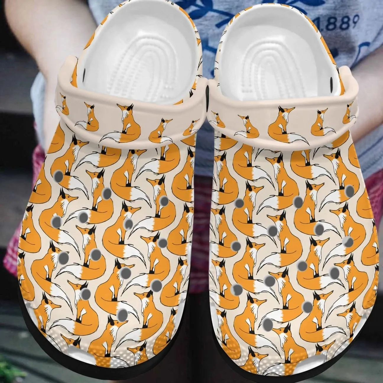 Fox Personalized Clog Custom Crocs Comfortablefashion Style Comfortable For Women Men Kid Print 3D Lovely Fox 2 Fox Personalized Clog Custom Crocs Comfortablefashion Style Comfortable For Women Men Kid Print 3D Lovely Fox 2