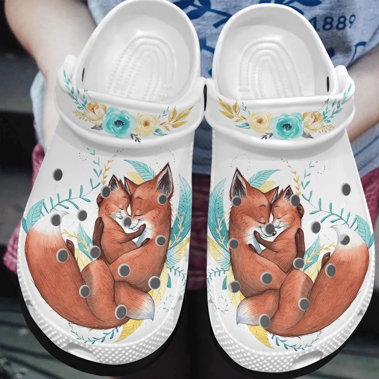 Fox Personalized Clog Custom Crocs Comfortablefashion Style Comfortable For Women Men Kid Print 3D Mommy’S Love Fox Personalized Clog Custom Crocs Comfortablefashion Style Comfortable For Women Men Kid Print 3D Mommy’S Love