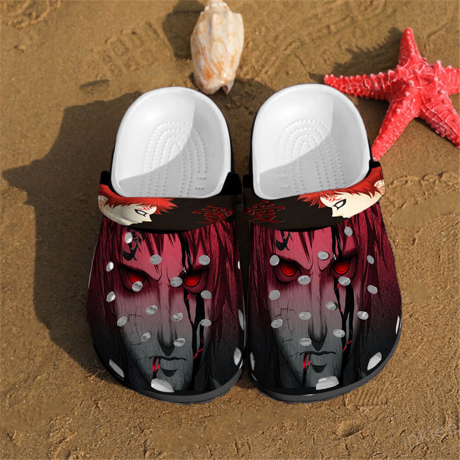 Gaara Anime Sku 0503 Crocs Crocband Clog Comfortable For Mens Womens Classic Clog Water Shoes Gaara Anime Sku 0503 Crocs Crocband Clog Comfortable For Mens Womens Classic Clog Water Shoes