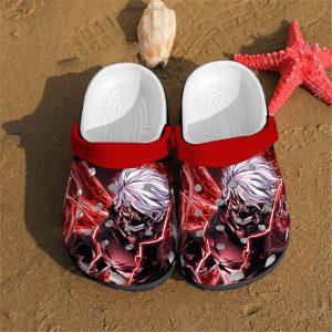Ghoul Anime Crocs Crocband Clog Comfortable For Mens Womens Classic Clog Water Shoes