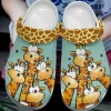 Giraffe Personalize Clog Custom Crocs Fashionstyle Comfortable For Women Men Kid Print 3D Little Cute Giraffes