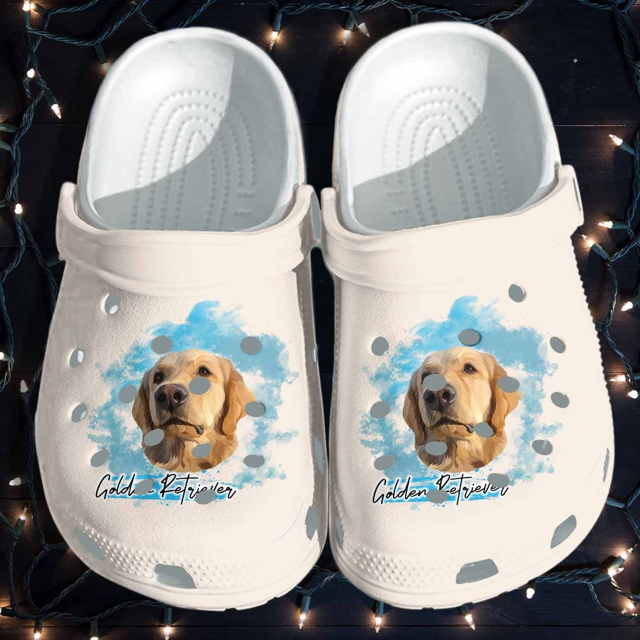 Golden Retriever Dog Cute Shoes Crocs Clog Birthday Daughter Gifts – Dog Croc Shoes Gifts Men Women Golden Retriever Dog Cute Shoes Crocs Clog Birthday Daughter Gifts – Dog Croc Shoes Gifts Men Women