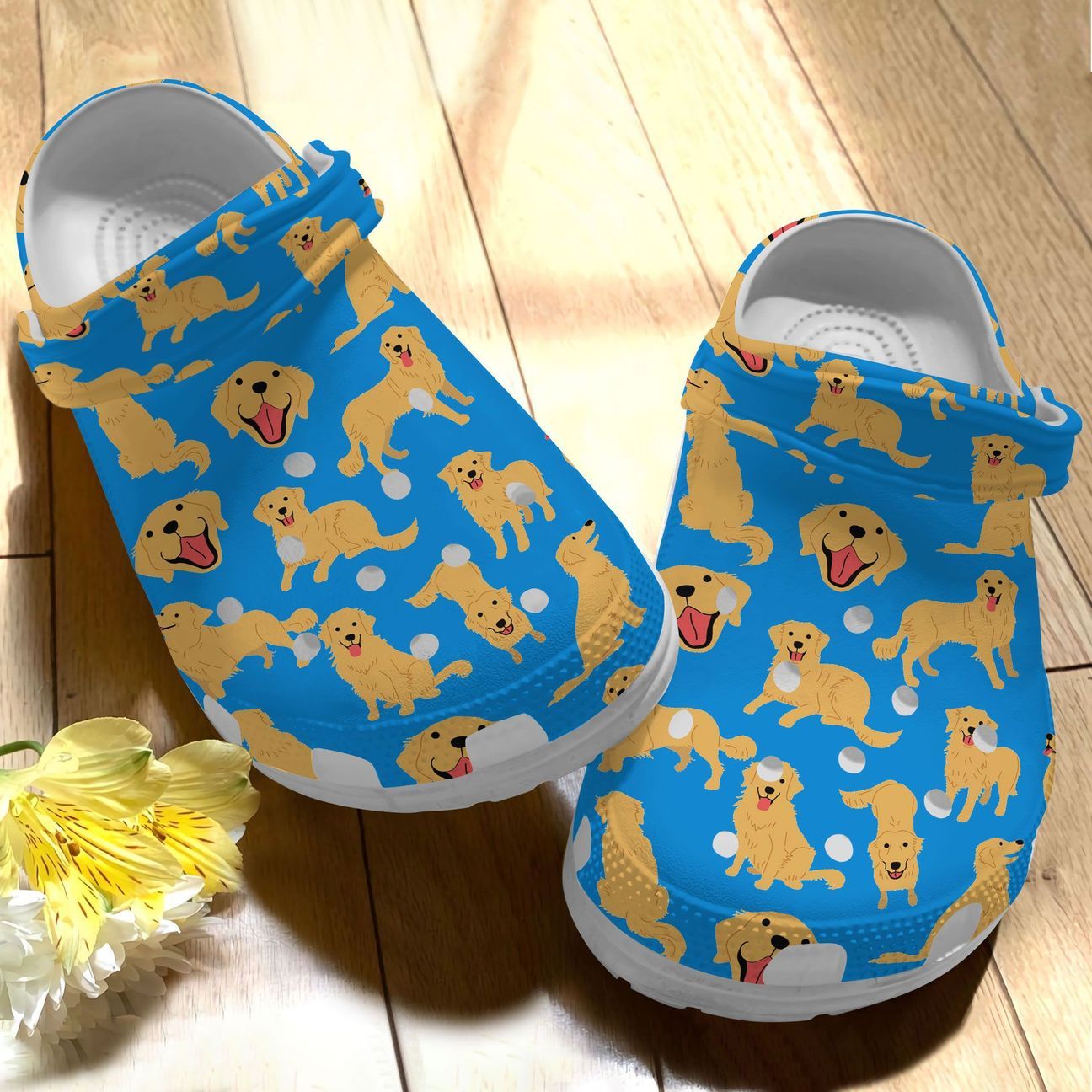 Golden Retriever Personalize Clog Custom Crocs Fashionstyle Comfortable For Women Men Kid Print 3D Golden Series Collection Golden Retriever Personalize Clog Custom Crocs Fashionstyle Comfortable For Women Men Kid Print 3D Golden Series Collection