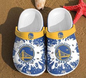 Golden State Warriors Crocs Crocband Clog Clog Comfortable For Mens And Womens Classic Clog Water Shoes