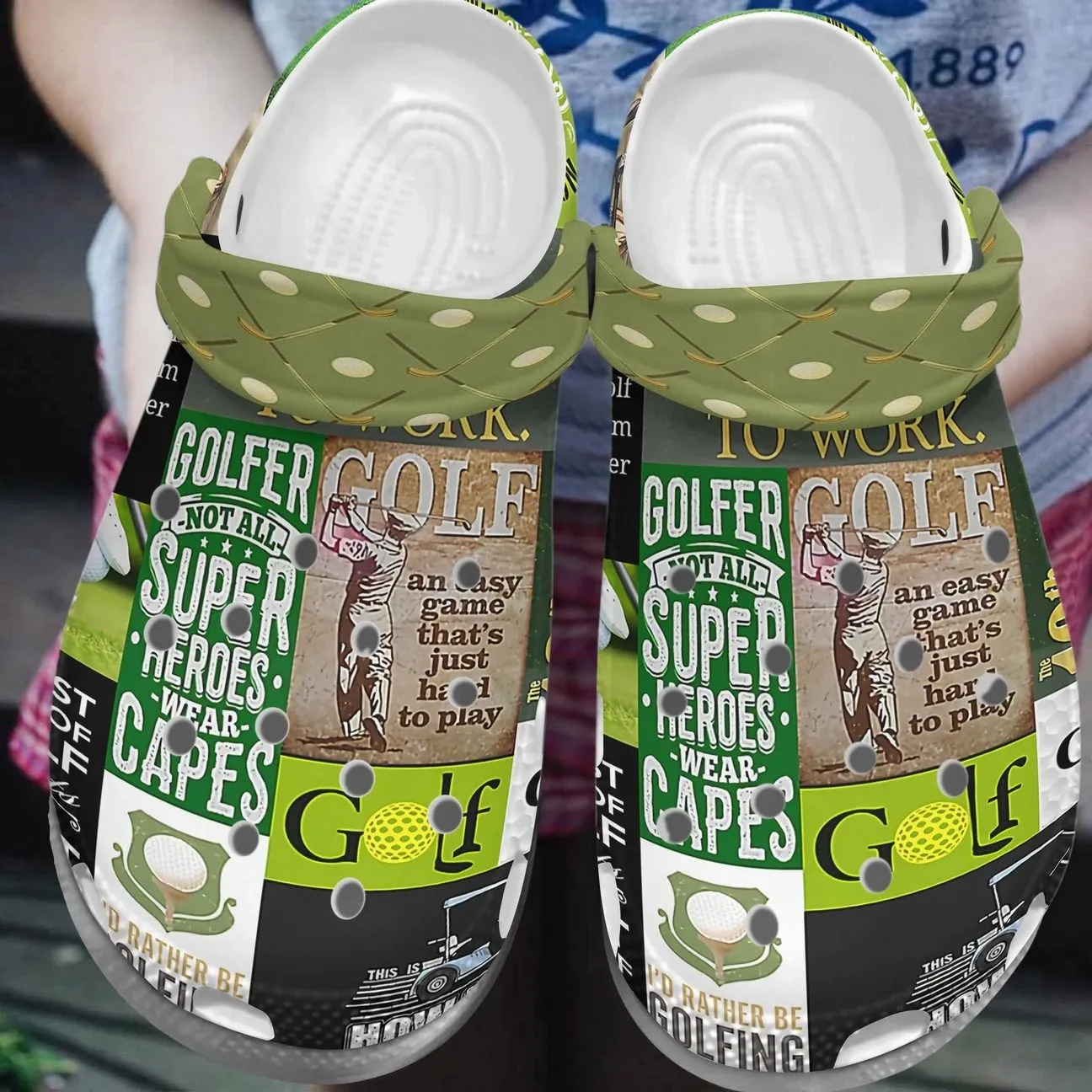 Golf Personalized Clog Custom Crocs Comfortablefashion Style Comfortable For Women Men Kid Print 3D Golfer Golf Personalized Clog Custom Crocs Comfortablefashion Style Comfortable For Women Men Kid Print 3D Golfer