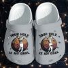 Golf Shoes Crocs Clog Fathers Day 2021 Gifts For Dad – Your Hole Is My Goal Funny Croc Shoes For Husband Grandpa For Mens And Womens