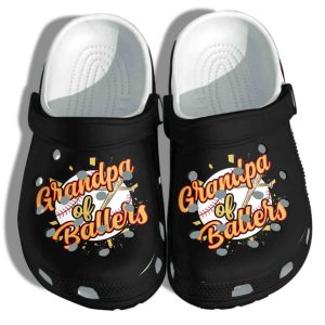 Grandpa Of Ballers Crocs Clog Clog Shoes Gift For Father Day Grandpa