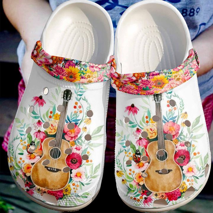 Guitar Personalized Floral Sku 1236 Crocs Crocband Clog Comfortable For Mens Womens Classic Clog Water Shoes Guitar Personalized Floral Sku 1236 Crocs Crocband Clog Comfortable For Mens Womens Classic Clog Water Shoes