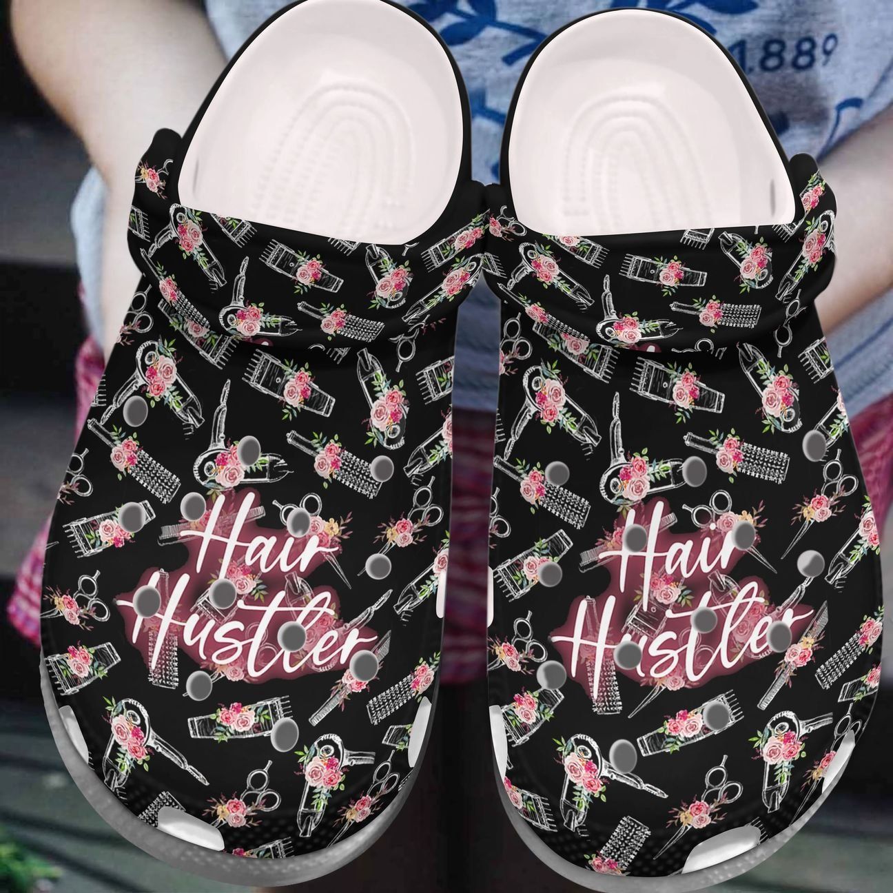 Hairdresser Personalized Clog Custom Crocs Comfortablefashion Style Comfortable For Women Men Kid Print 3D Hair Hustle Hairdresser Personalized Clog Custom Crocs Comfortablefashion Style Comfortable For Women Men Kid Print 3D Hair Hustle