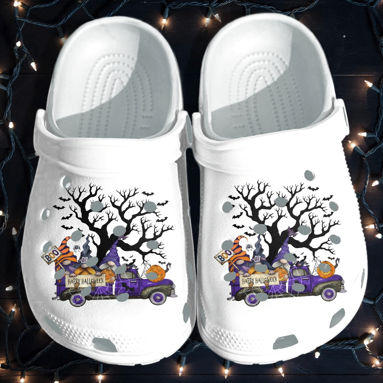 Halloween Truck Carrying Wizard Gnomes Shoes Clog – Happy Halloween Crocs Clog Crocband Clog Birthday Gift For Man Women Halloween Truck Carrying Wizard Gnomes Shoes Clog – Happy Halloween Crocs Clog Crocband Clog Birthday Gift For Man Women