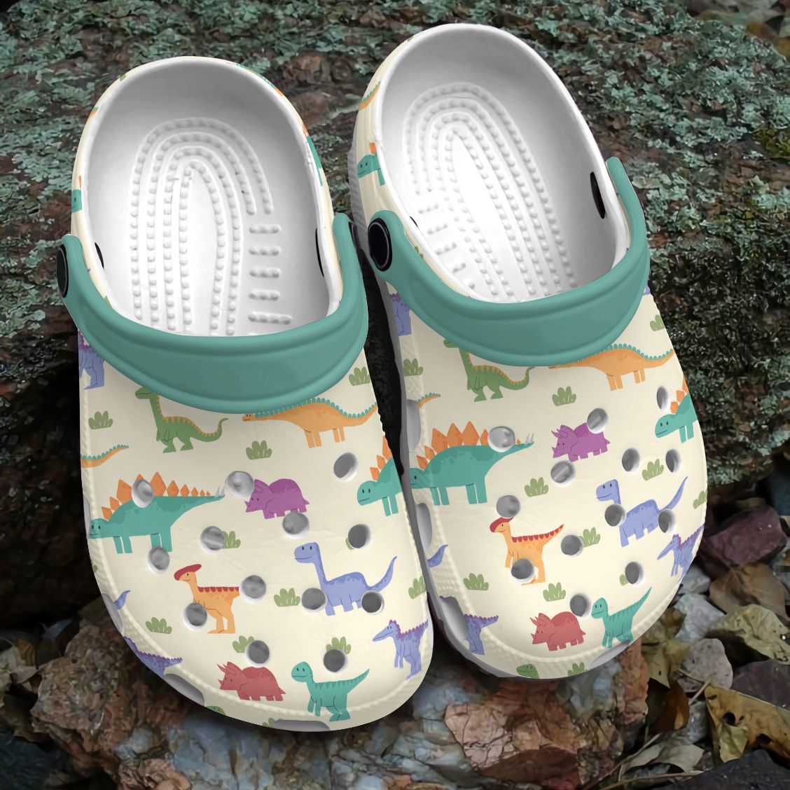 Happy Dinosaur Personalized Clog Custom Crocs Comfortablefashion Style Comfortable For Women Men Kid Print 3D Happy Dinosaur Personalized Clog Custom Crocs Comfortablefashion Style Comfortable For Women Men Kid Print 3D