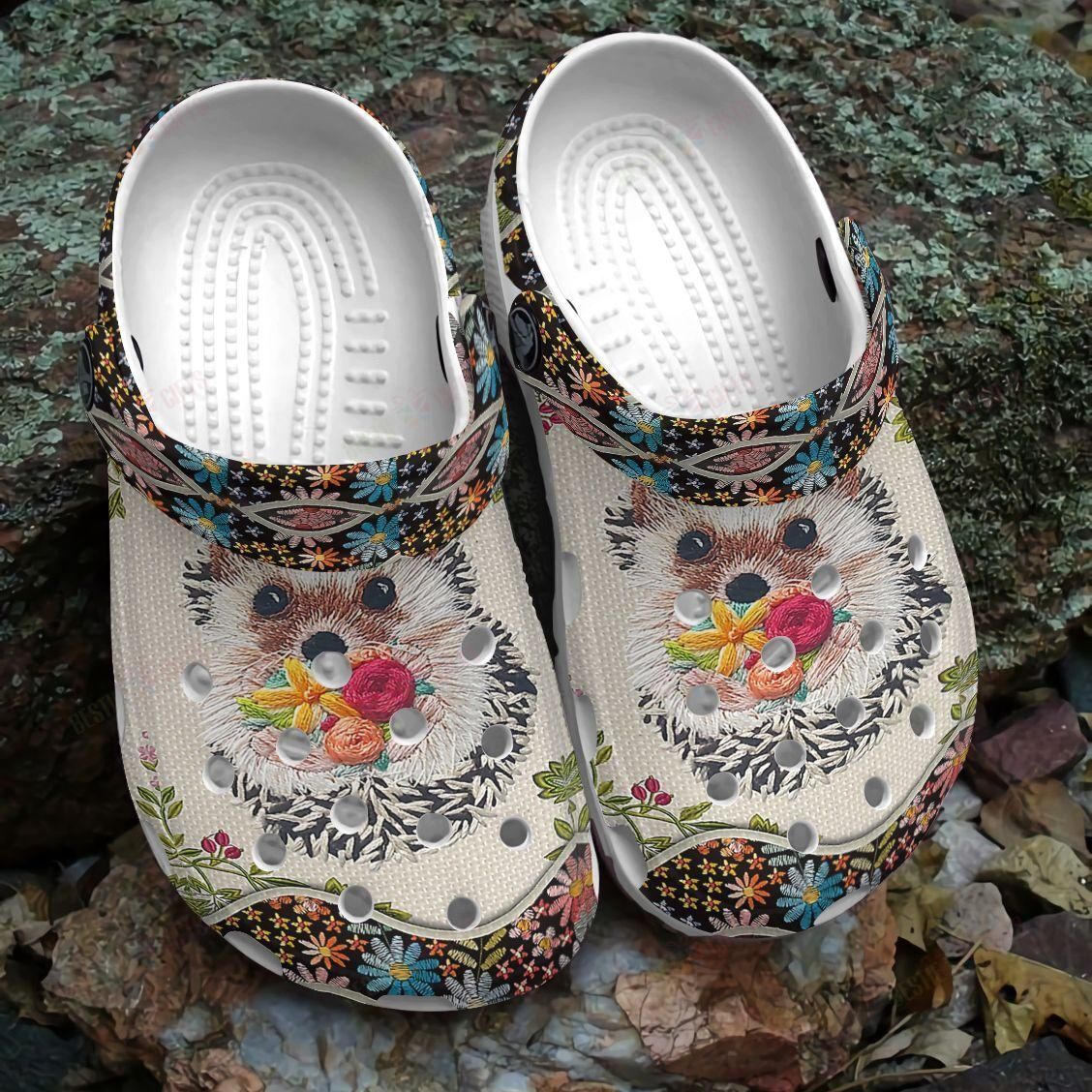 Hedgehog Crocs Clog Classic Clog Hedgehog Floral Shoes Hedgehog Crocs Clog Classic Clog Hedgehog Floral Shoes