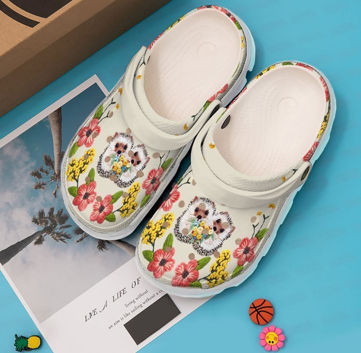 Hedgehog Floral Sku 1285 Crocs Clog Clog Shoes Hedgehog Floral Sku 1285 Crocs Clog Clog Shoes