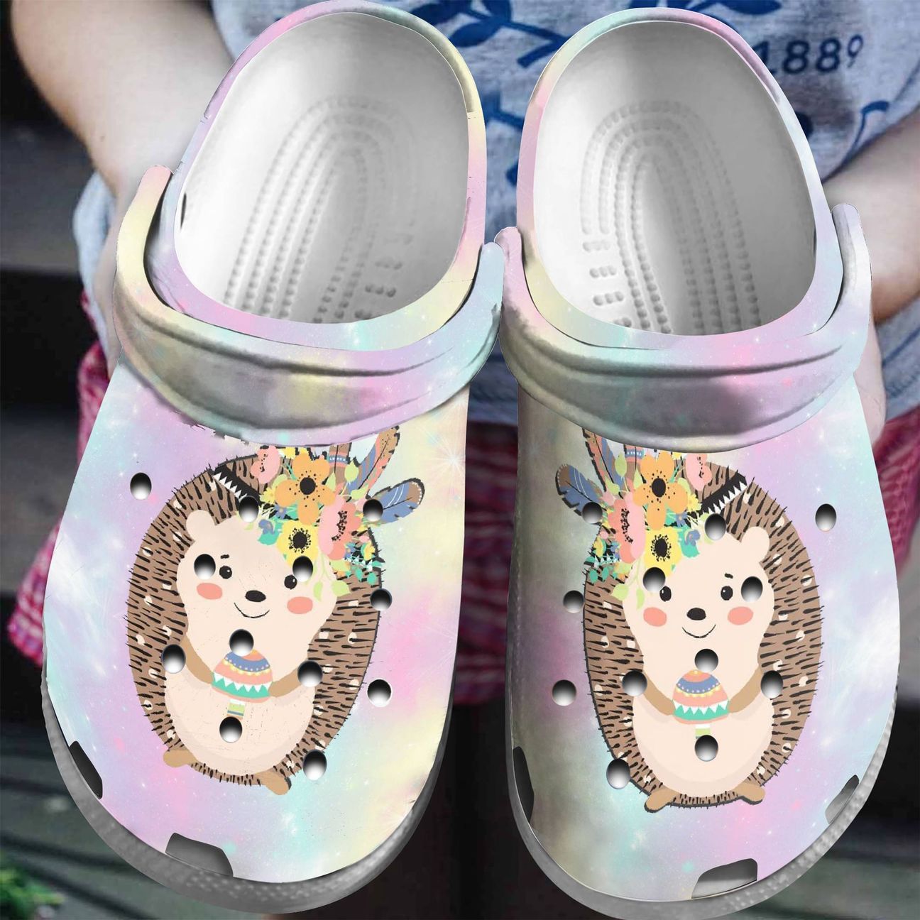 Hedgehog Personalized Clog Custom Crocs Comfortablefashion Style Comfortable For Women Men Kid Print 3D Cute Hedgehog Hedgehog Personalized Clog Custom Crocs Comfortablefashion Style Comfortable For Women Men Kid Print 3D Cute Hedgehog
