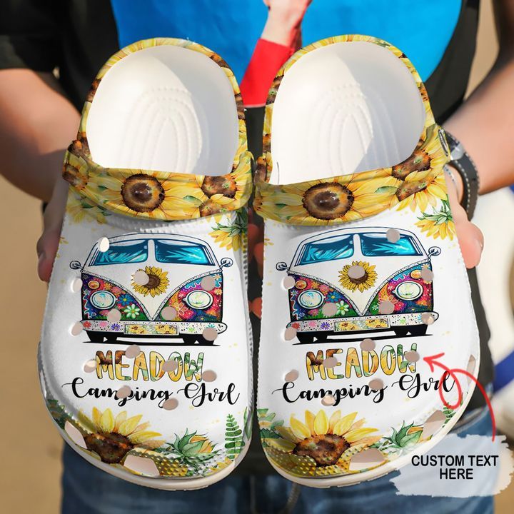 Hippie Camping Girl Sku 1322 Crocs Crocband Clog Comfortable For Mens Womens Classic Clog Water Shoes Hippie Camping Girl Sku 1322 Crocs Crocband Clog Comfortable For Mens Womens Classic Clog Water Shoes