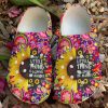 Hippie Everything Is Gonna Be Alright Sku 1326 Crocs Crocband Clog Comfortable For Mens Womens Classic Clog Water Shoes