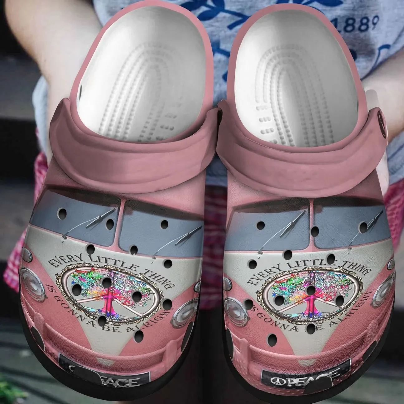 Hippie Personalized Clog Custom Crocs Comfortablefashion Style Comfortable For Women Men Kid Print 3D Hippie Pink Bus Hippie Personalized Clog Custom Crocs Comfortablefashion Style Comfortable For Women Men Kid Print 3D Hippie Pink Bus
