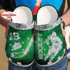 Hockey Diamond Green Personalize Clog Custom Crocs Clog Number On Sandal Fashion Style Comfortable For Women Men Kid