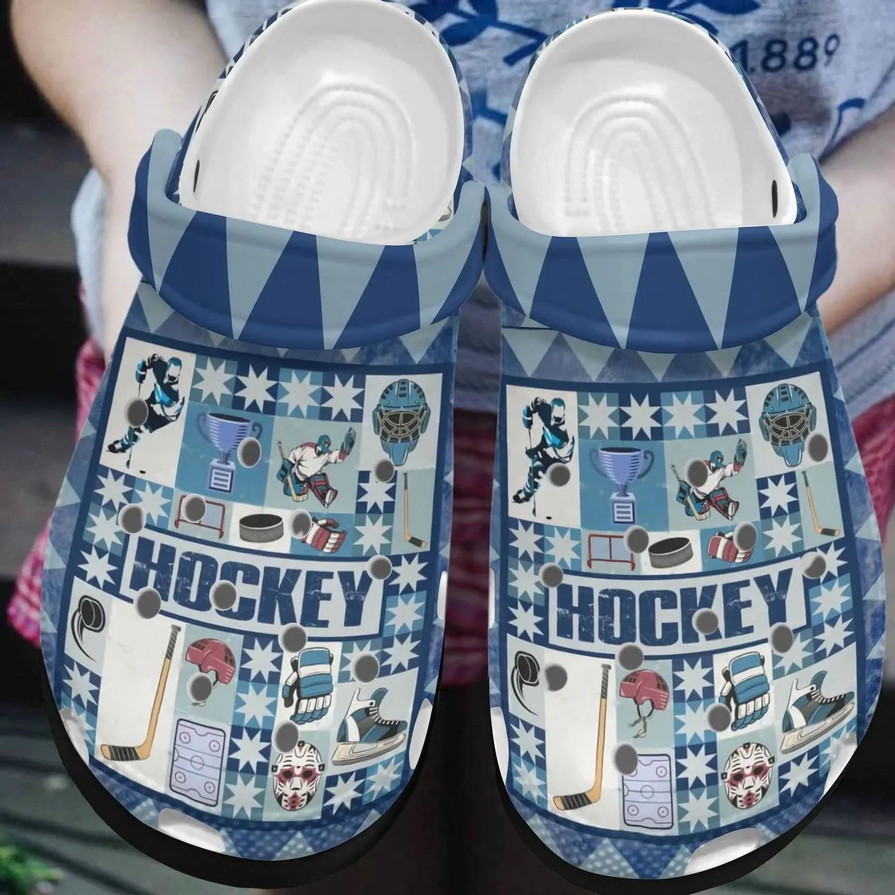 Hockey Personalized Clog Custom Crocs Comfortablefashion Style Comfortable For Women Men Kid Print 3D Hockey Hockey Personalized Clog Custom Crocs Comfortablefashion Style Comfortable For Women Men Kid Print 3D Hockey