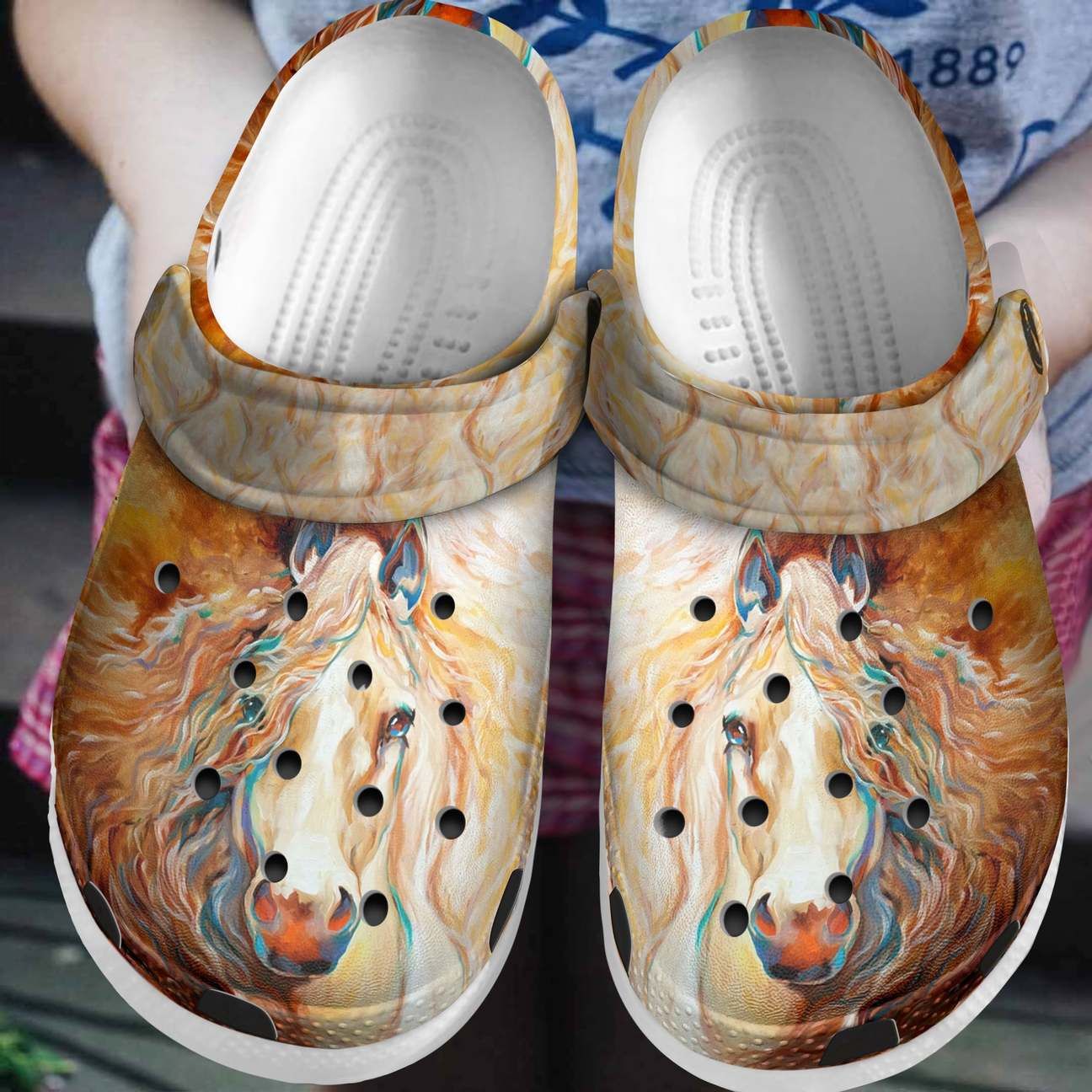 Horse Personalized Clog Custom Crocs Comfortablefashion Style Comfortable For Women Men Kid Print 3D Amazing Horse Horse Personalized Clog Custom Crocs Comfortablefashion Style Comfortable For Women Men Kid Print 3D Amazing Horse