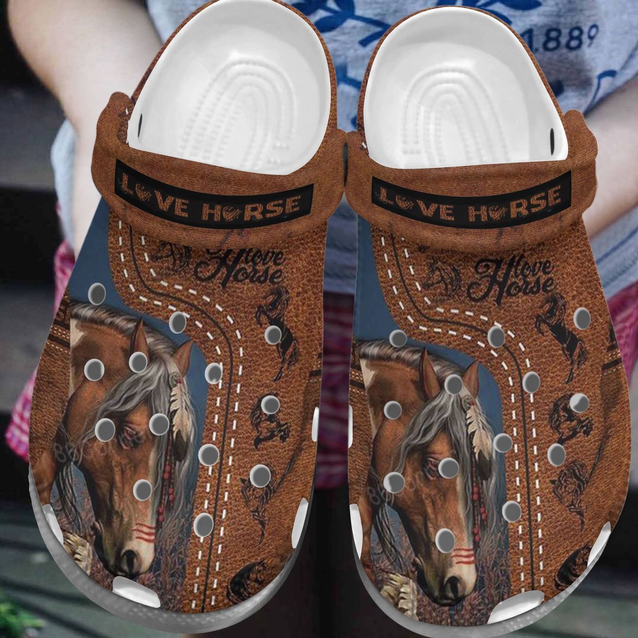 Horse Personalized Clog Custom Crocs Comfortablefashion Style Comfortable For Women Men Kid Print 3D Love Horse Horse Personalized Clog Custom Crocs Comfortablefashion Style Comfortable For Women Men Kid Print 3D Love Horse
