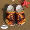 Horse Personalized Fire Sku 1426 Crocs Crocband Clog Comfortable For Mens Womens Classic Clog Water Shoes