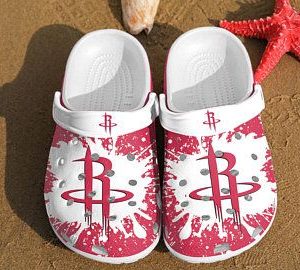 Houston Rockets Crocs Crocband Clog Clog Comfortable For Mens And Womens Classic Clog Water Shoes