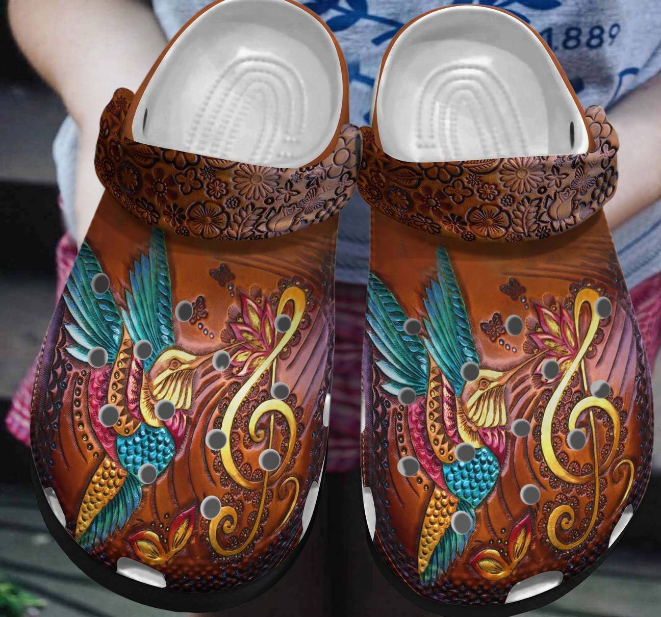Hummingbird Personalized Clog Custom Crocs Comfortablefashion Style Comfortable For Women Men Kid Print 3D Garden Melody Hummingbird Personalized Clog Custom Crocs Comfortablefashion Style Comfortable For Women Men Kid Print 3D Garden Melody