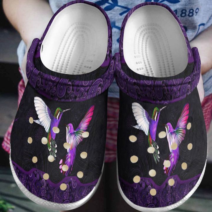 Hummingbird Purple Mandala Sku 1460 Crocs Crocband Clog Comfortable For Mens Womens Classic Clog Water Shoes Hummingbird Purple Mandala Sku 1460 Crocs Crocband Clog Comfortable For Mens Womens Classic Clog Water Shoes