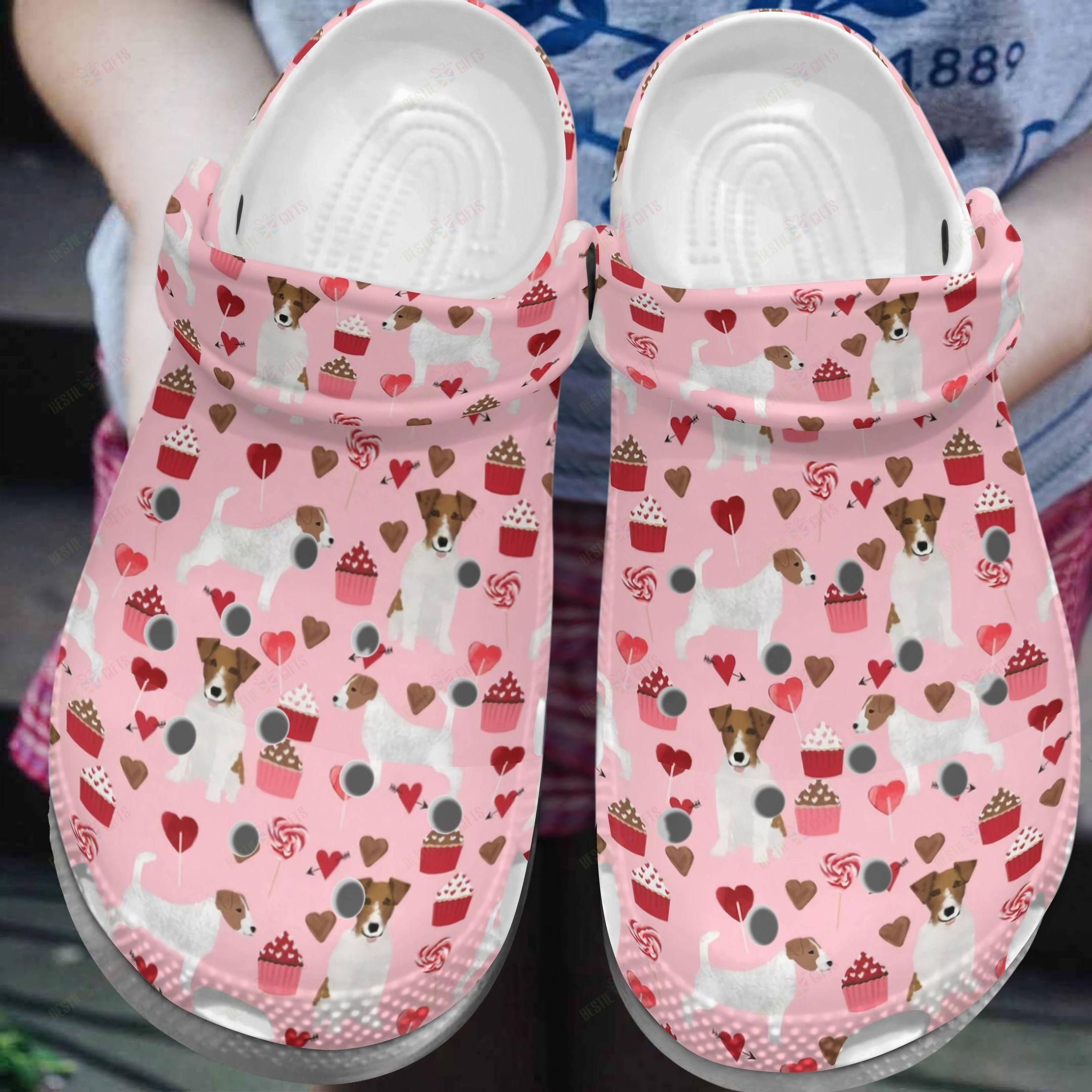 Jack Russell Crocs Clog Classic Clog Jack Russell Heart Shoes Jack Russell Crocs Clog Classic Clog Jack Russell Heart Shoes