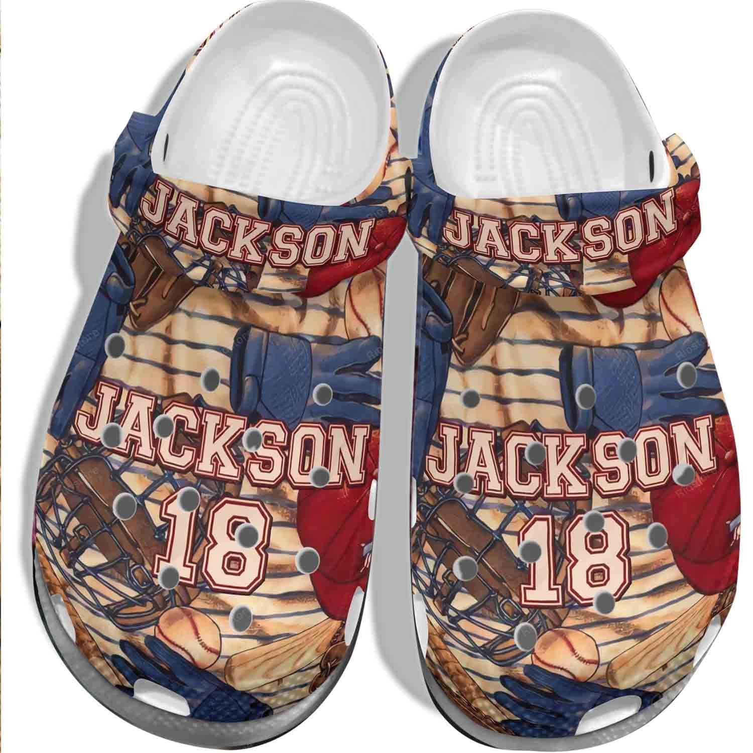 Jackson Shoes Crocs Clog For Batter-Funny Baseball Shoes Crocbland Clog For Men Women Jackson Shoes Crocs Clog For Batter-Funny Baseball Shoes Crocbland Clog For Men Women