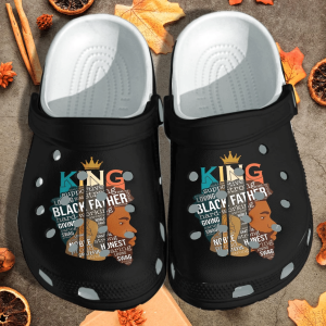 King Black Father Shoes Clog Crocs Clog Crocband Clog Birthday Gift For Man Dad