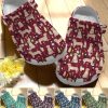 Labrador Personalize Clog Custom Crocs Fashionstyle Comfortable For Women Men Kid Print 3D Whitesole Yellow Labrador And Wine